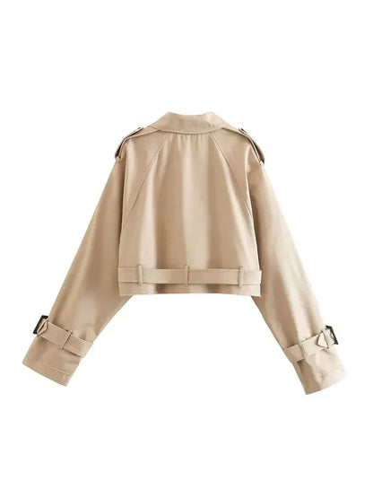 Jeeya | Cropped Trench Coat