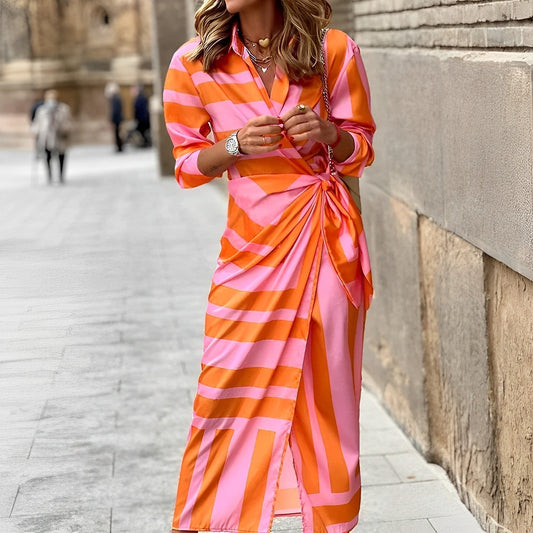 Rosita | Striped Midi Dress