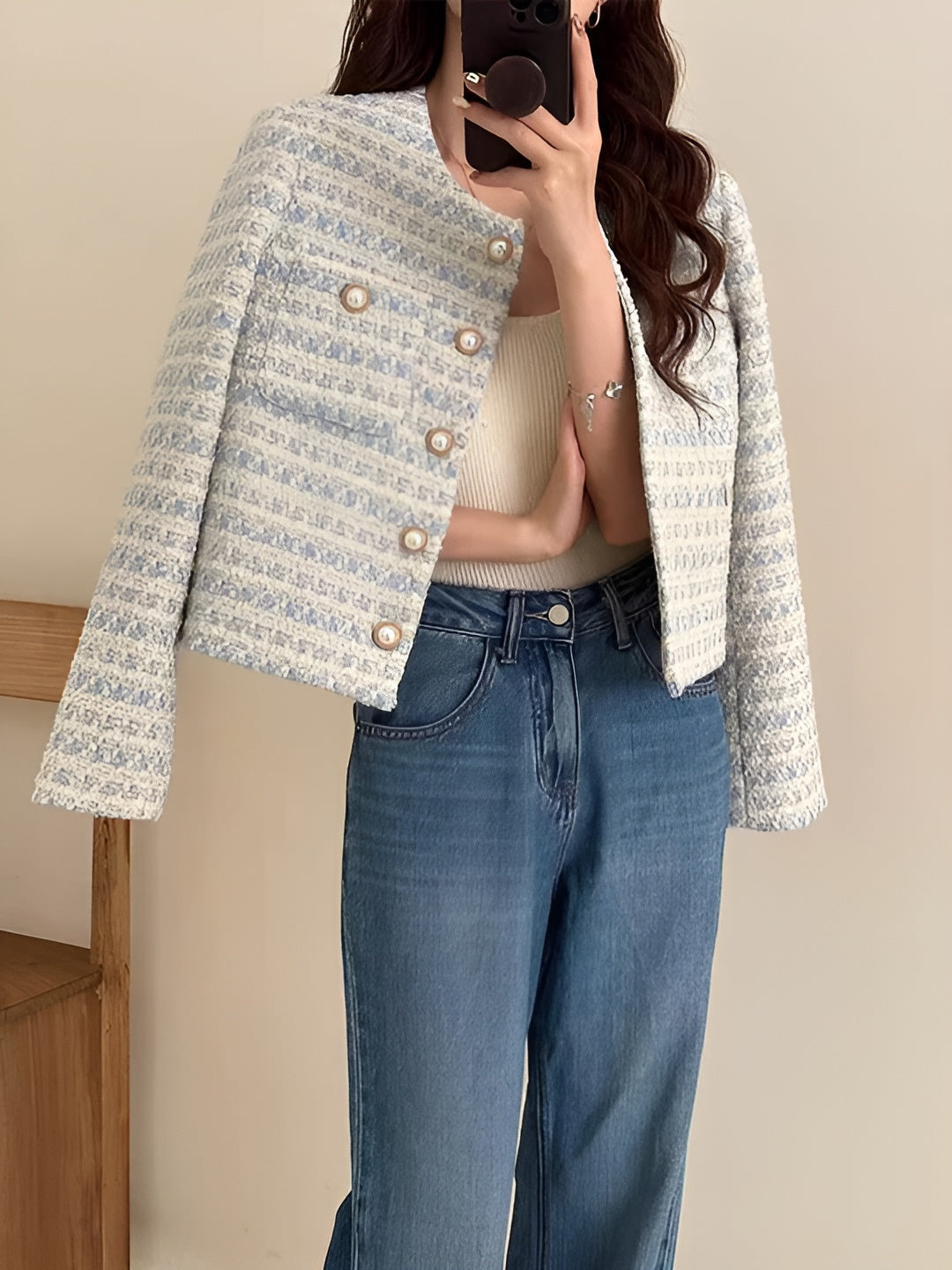 Mirelle | Elegante Tweed Jas