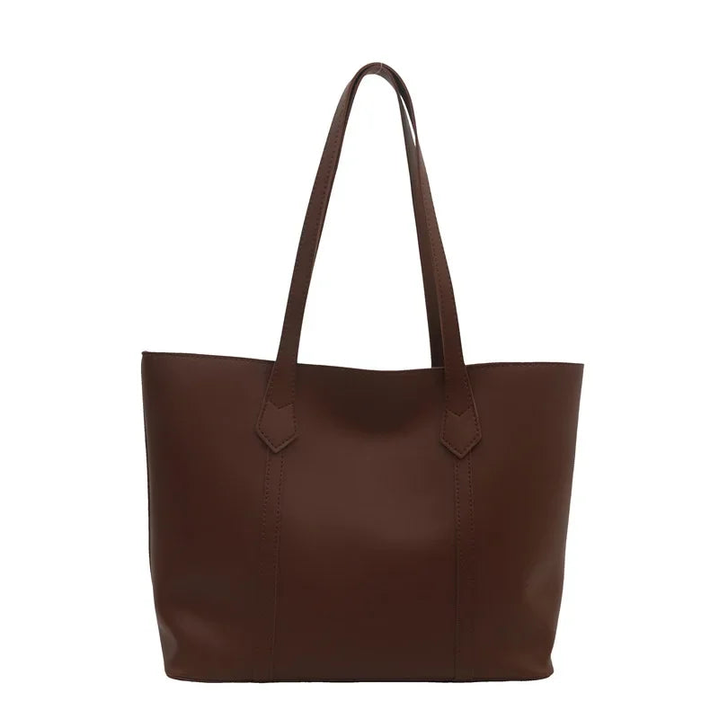 Elegante Dames Schoudertas met Stevige Hengsels en Ruim Model