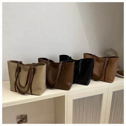 Elegante Dames Schoudertas met Stevige Hengsels en Ruim Model