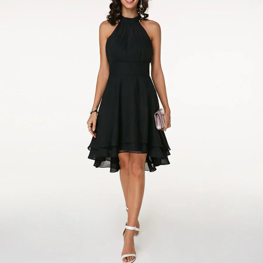 Frieda | Halterjurk met Ruffles