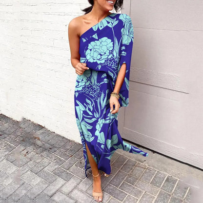 Avril | One-Shoulder Floral Dress