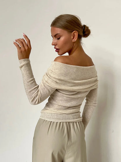 Malou | Off-Shoulder Ribbed Top