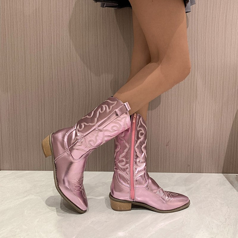 Inola | Metallic Cowboy Boots voor Vrouwen
