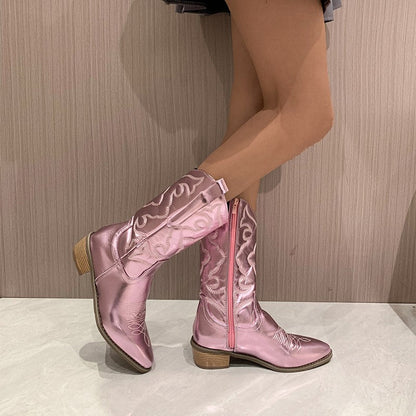 Inola | Metallic Cowboy Boots voor Vrouwen