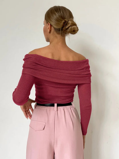 Malou | Off-Shoulder Ribbed Top