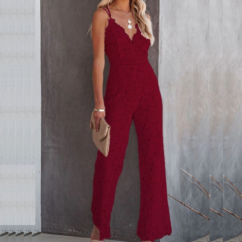 Isla | Kanten Jumpsuit
