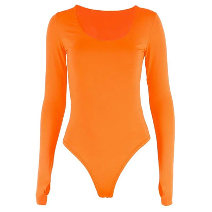 Rachelle | Levendige Bodysuit met Lange Mouwen