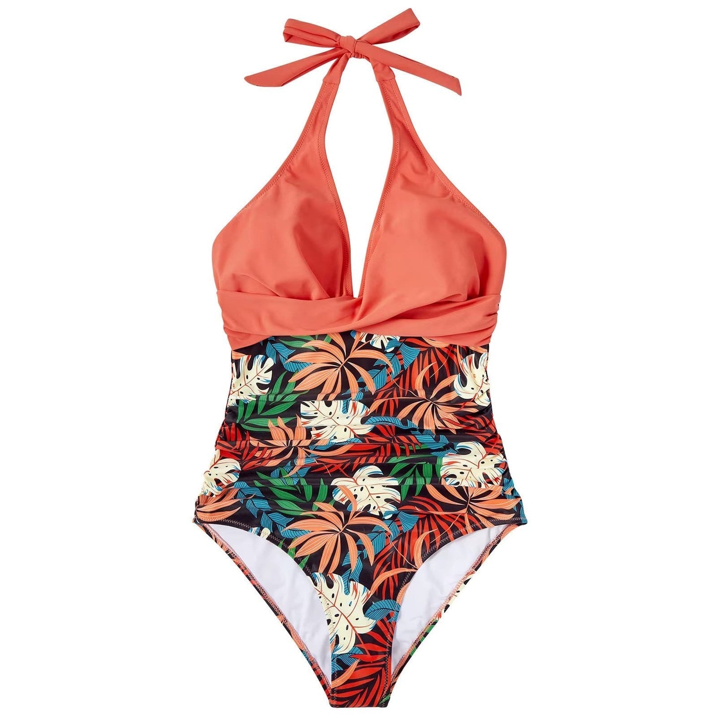 Elna | Tropisch High-Waist Badpak