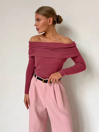 Malou | Off-Shoulder Ribbed Top
