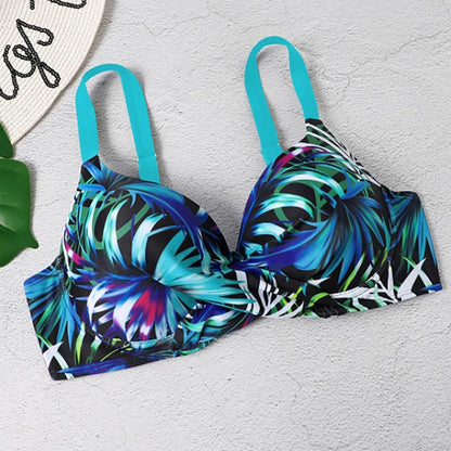Fina | Stijlvolle High-Waist Bikini Set met Tropische Print