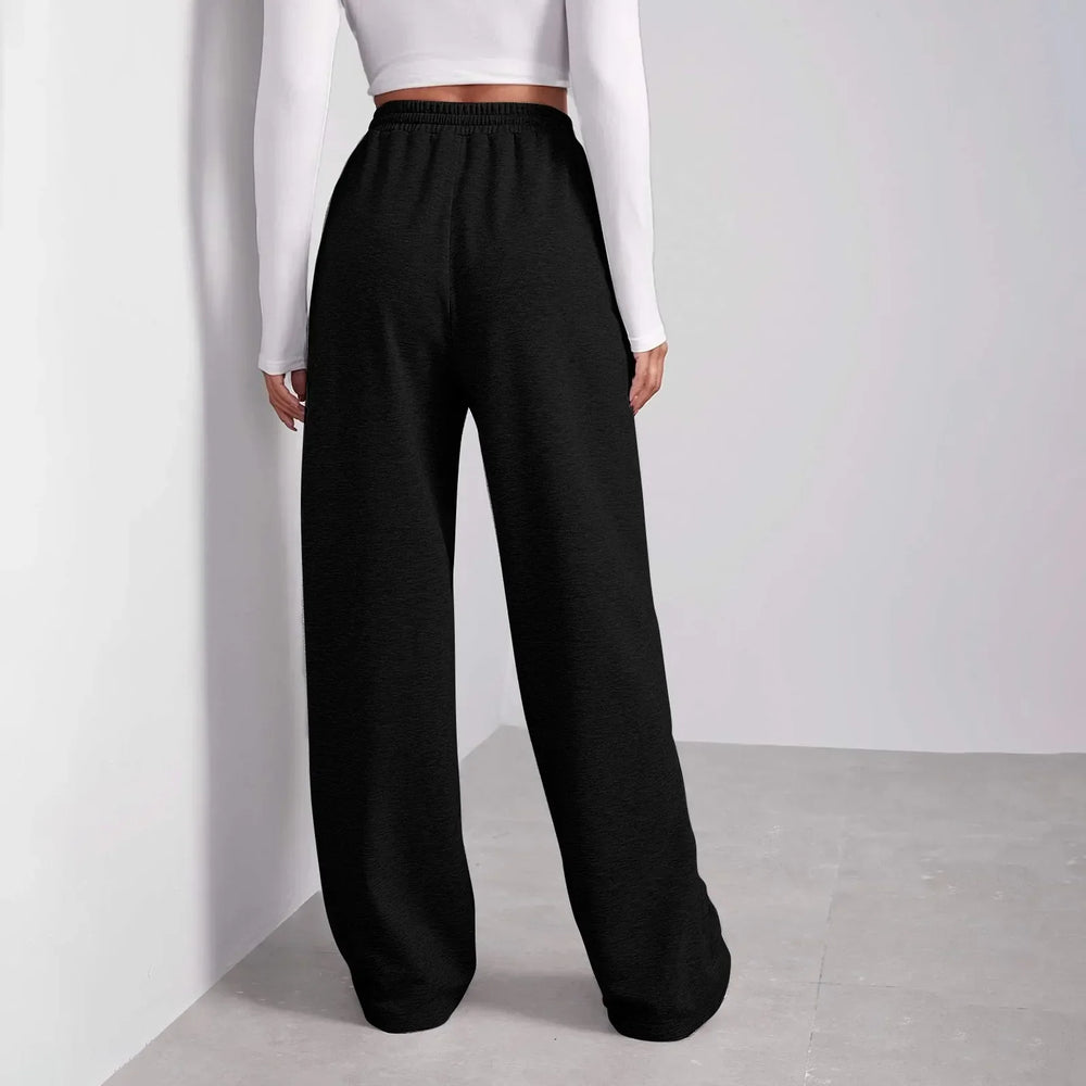 Alina | Pantalon de jogging décontracté taille haute à jambes larges