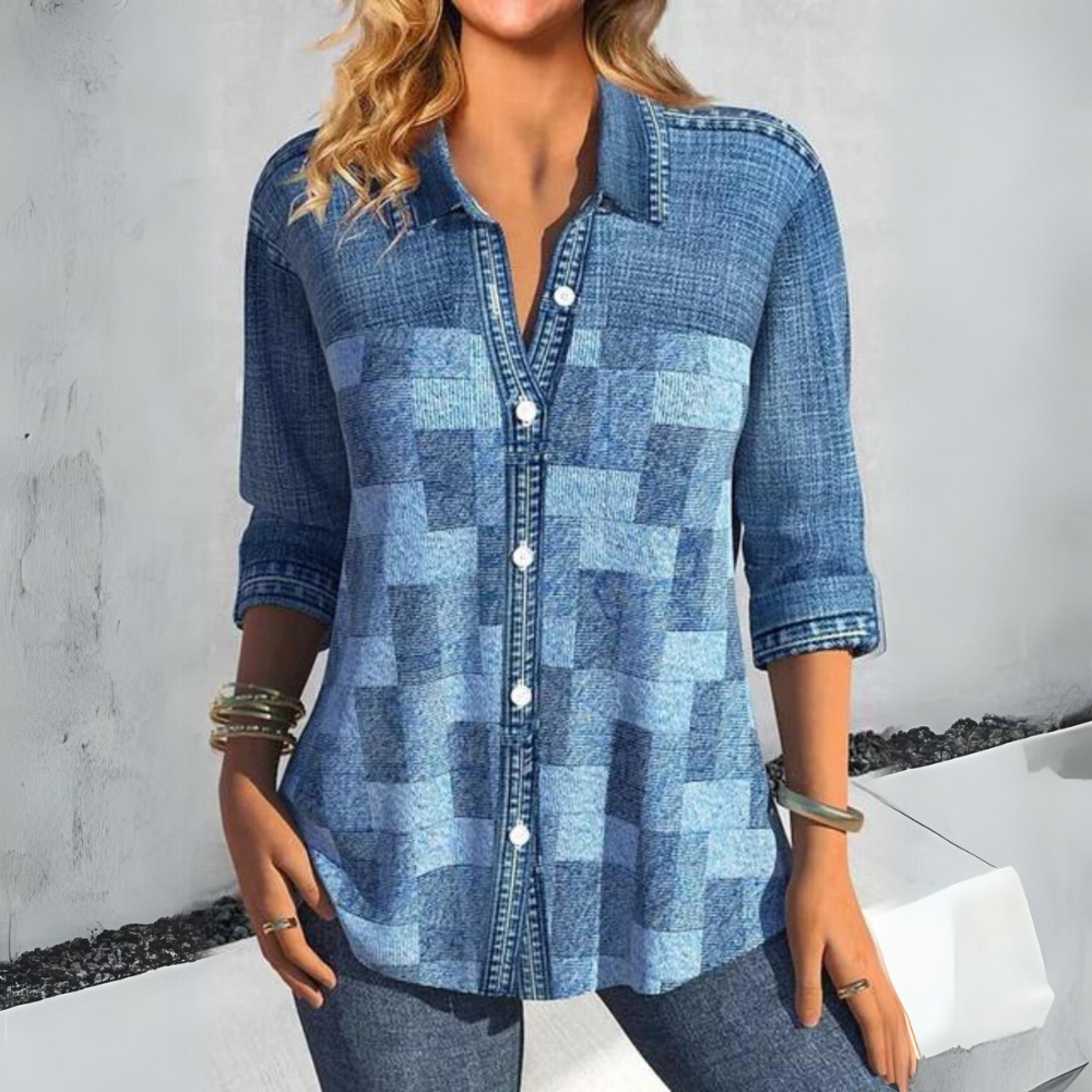 Lyric | Checkered Button-Up Shirt
