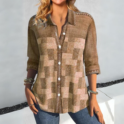 Lyric | Checkered Button-Up Shirt