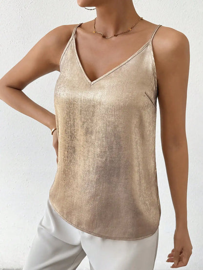 Lovy | Cami V-hals Top met Spaghettibandjes