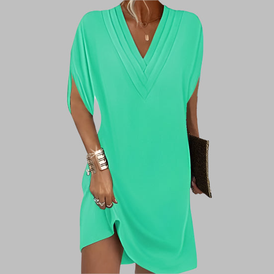 Leda | Elegante V-Hals Jurk