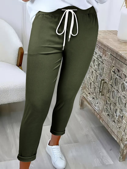 Comfortabele functionele dames broek met elastische taille
