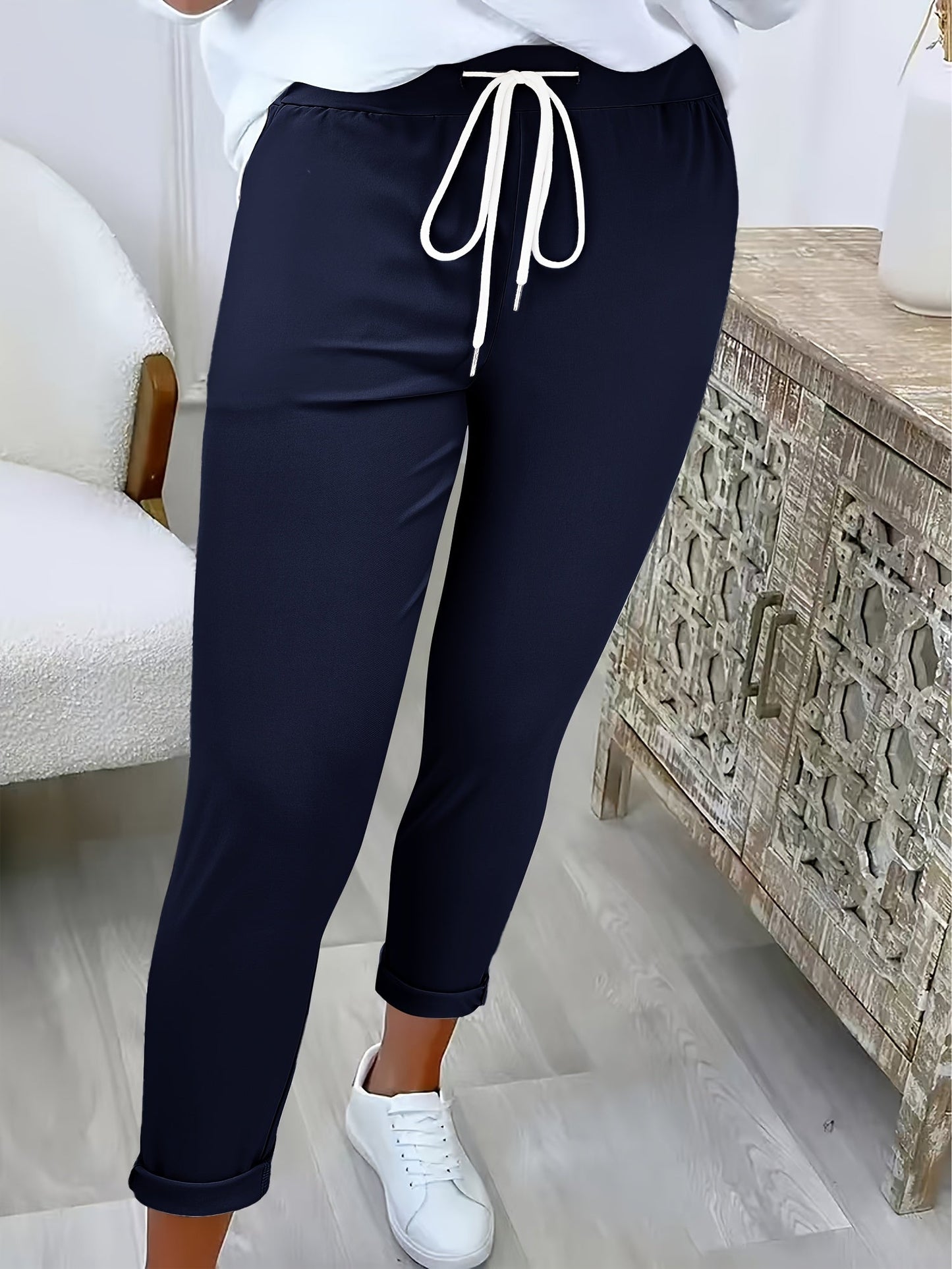 Comfortabele functionele dames broek met elastische taille