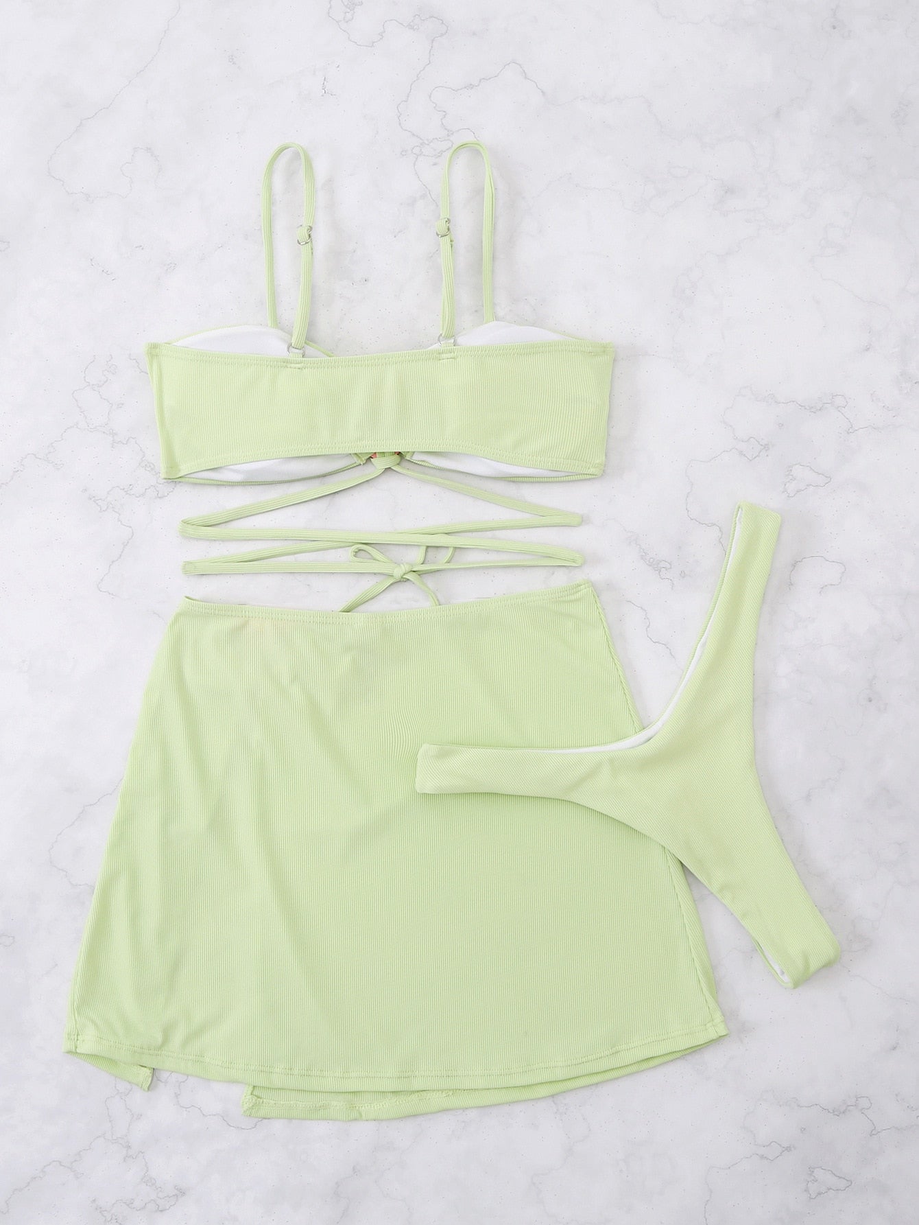 Euphemia | Speelse 3-Delige Bikini Set met Hartdetails