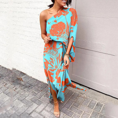 Avril | One-Shoulder Floral Dress