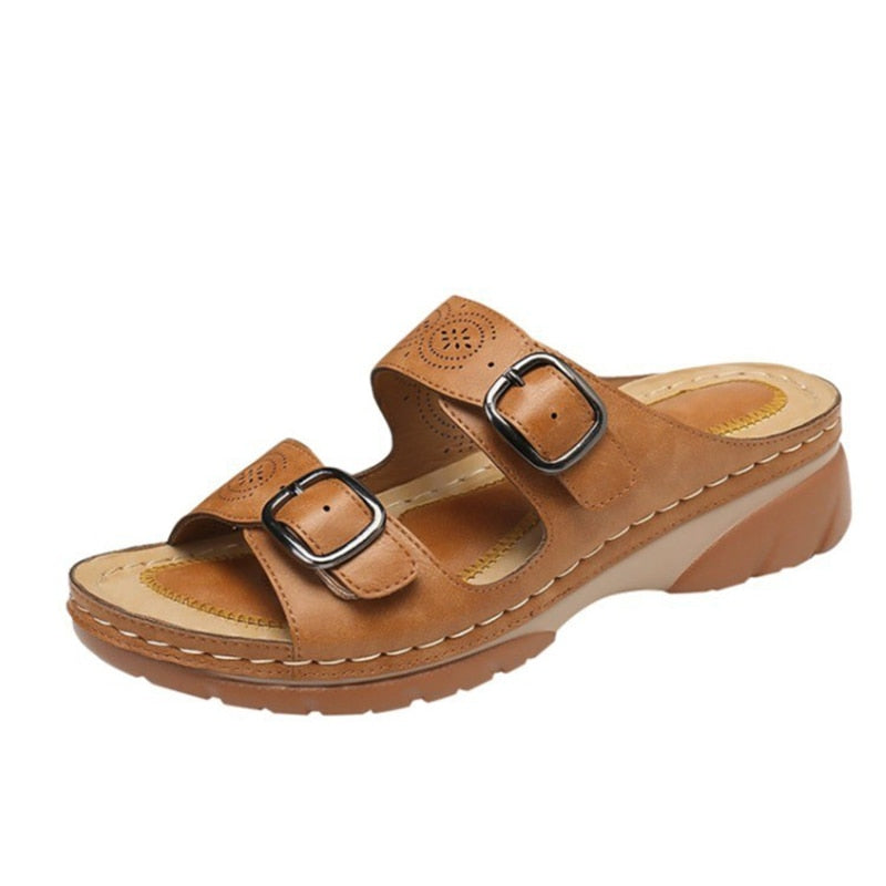 Josephina | Comfortabele Sandalen met Dubbele Gesp
