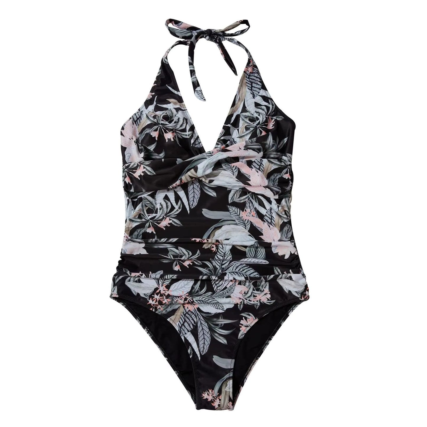 Elna | Tropisch High-Waist Badpak