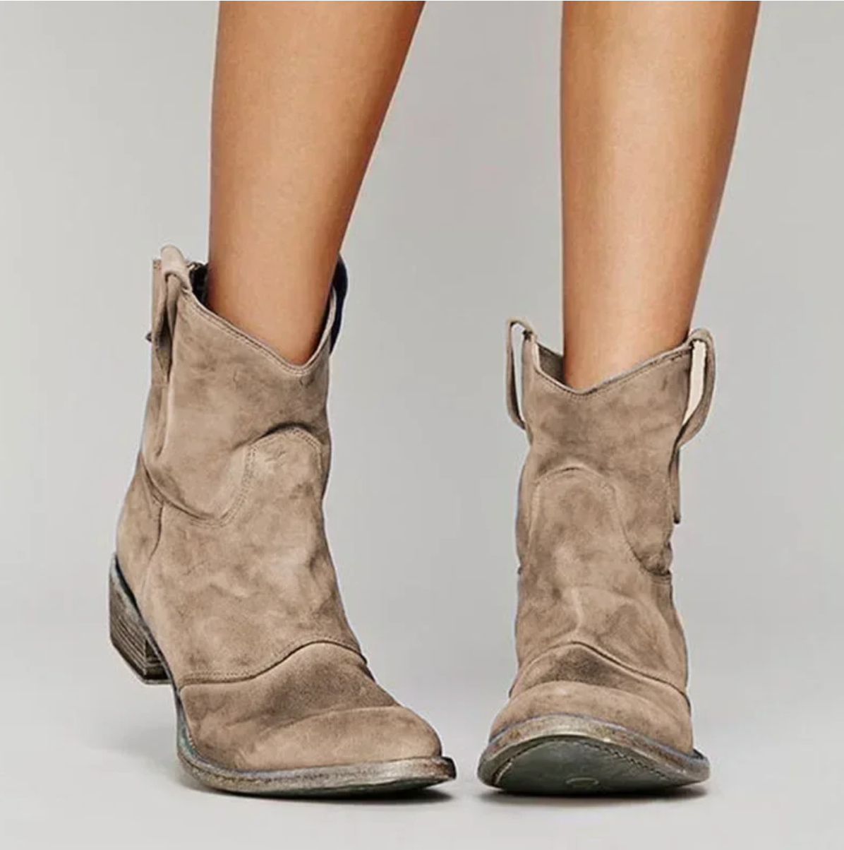 Carah | Western-Inspired Suède Enkellaarsjes