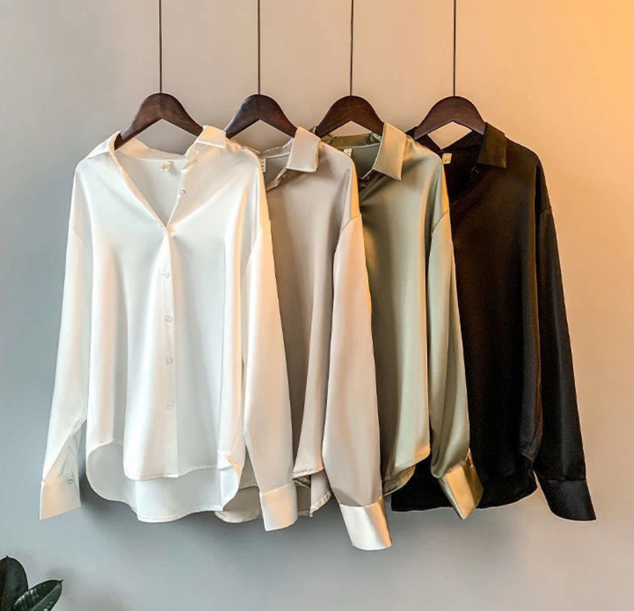 Chique Luxe Dames Blouse met Lange Mouwen
