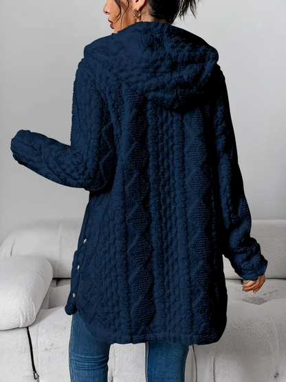 Zacht Oversized Dames Teddy Vest met Capuchon