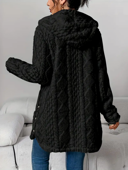 Zacht Oversized Dames Teddy Vest met Capuchon