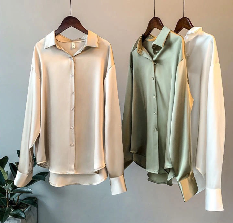 Chique Luxe Dames Blouse met Lange Mouwen