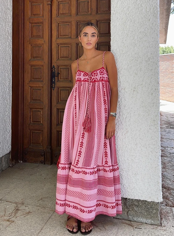 Jeanne | Zomerse Boho Maxi Jurk