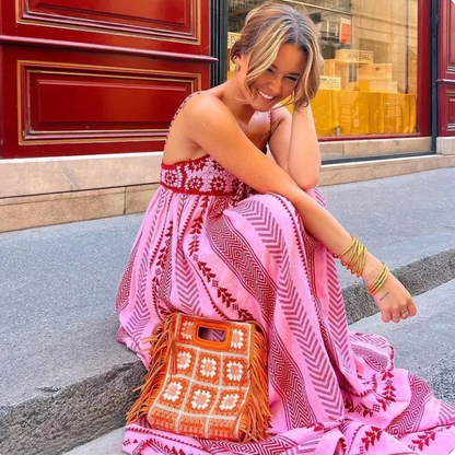 Jeanne | Zomerse Boho Maxi Jurk