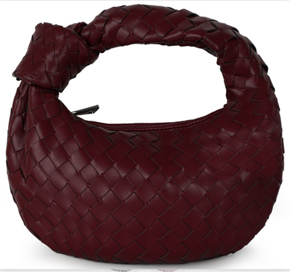 Blair | Luxe Gevlochten Handtas in Metallic