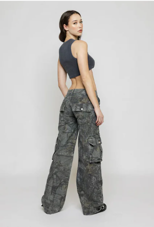 Pameline | Camo Cargo Broek