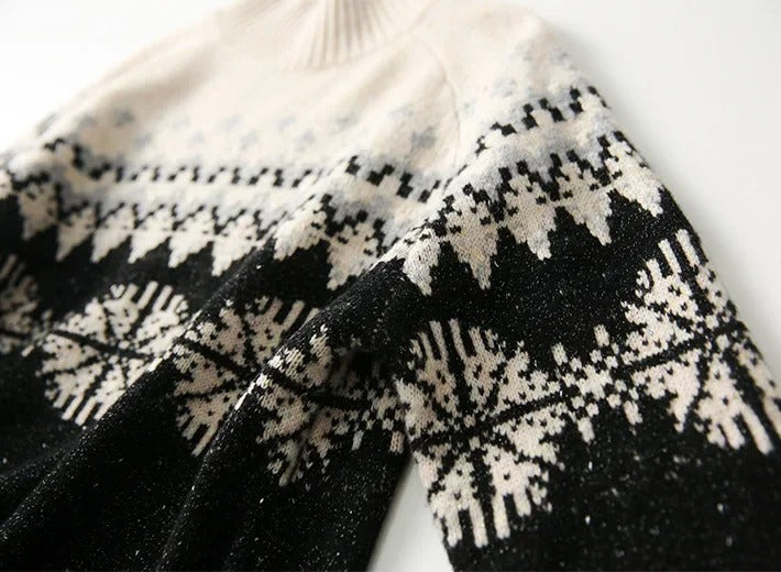 Trendy Warme Gebreide Damestrui met Col