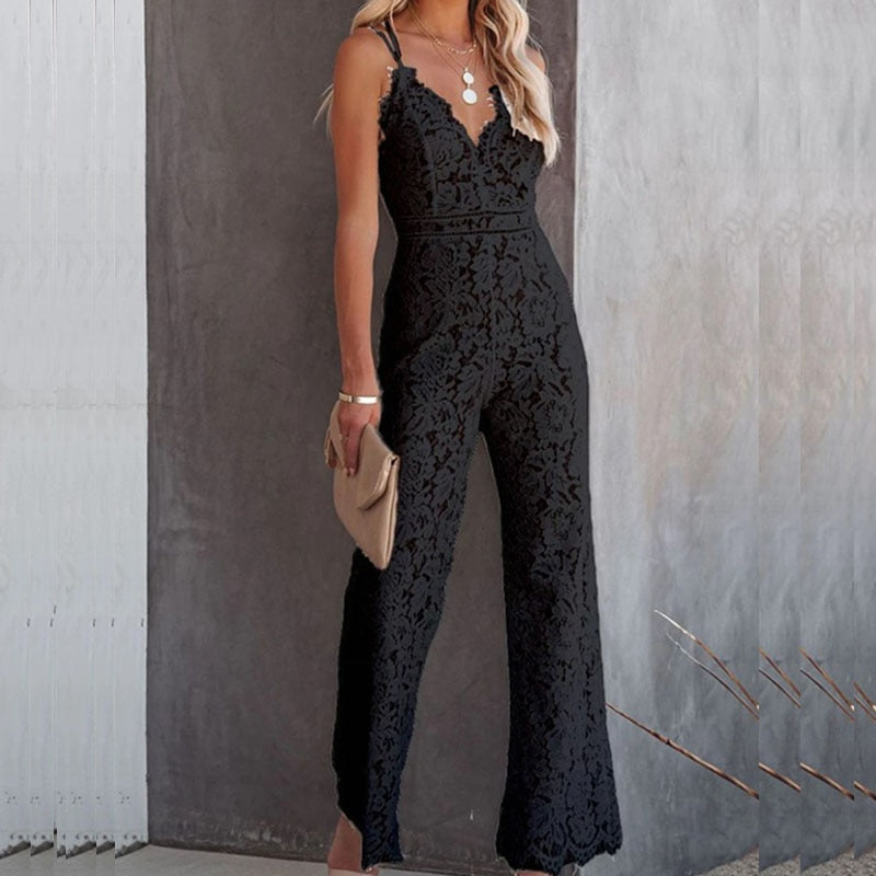 Isla | Kanten Jumpsuit