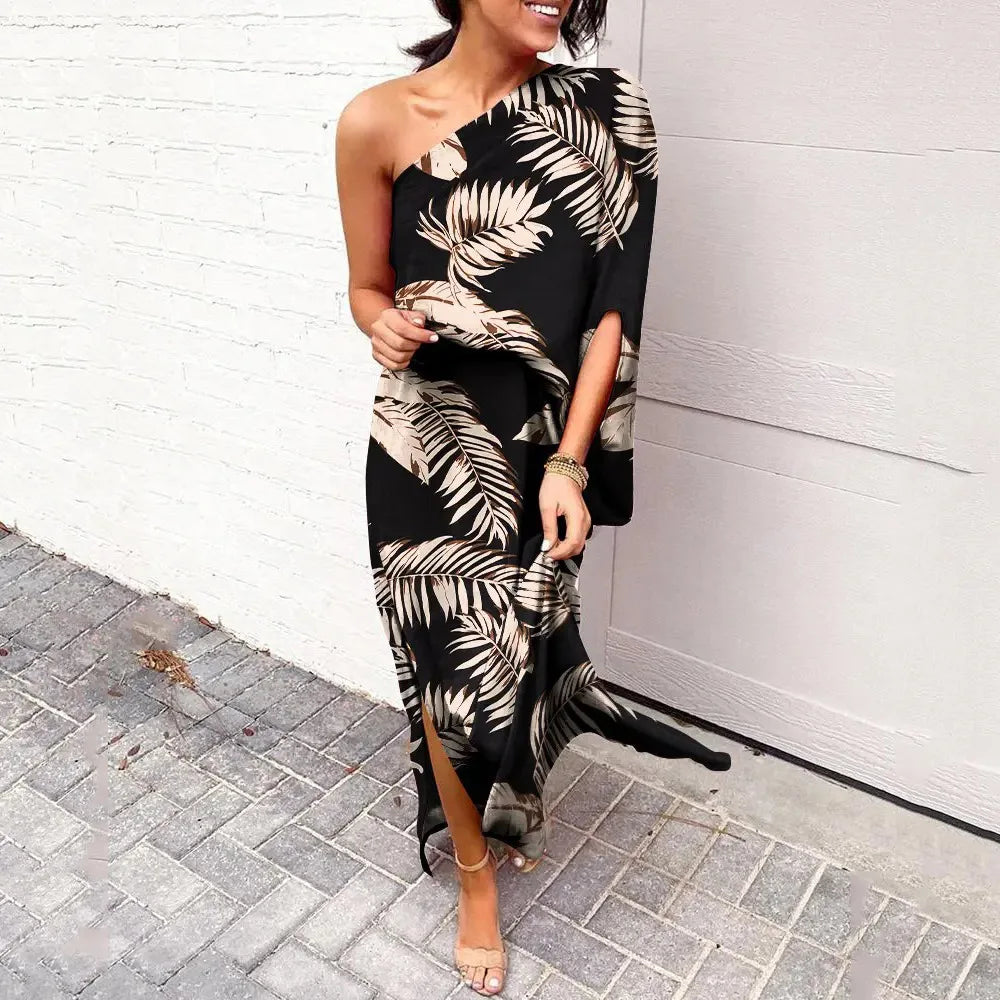 Avril | One-Shoulder Floral Dress