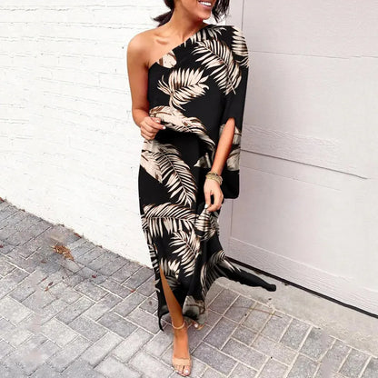 Avril | One-Shoulder Floral Dress