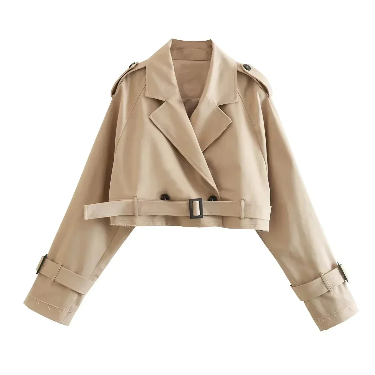 Jeeya | Cropped Trench Coat