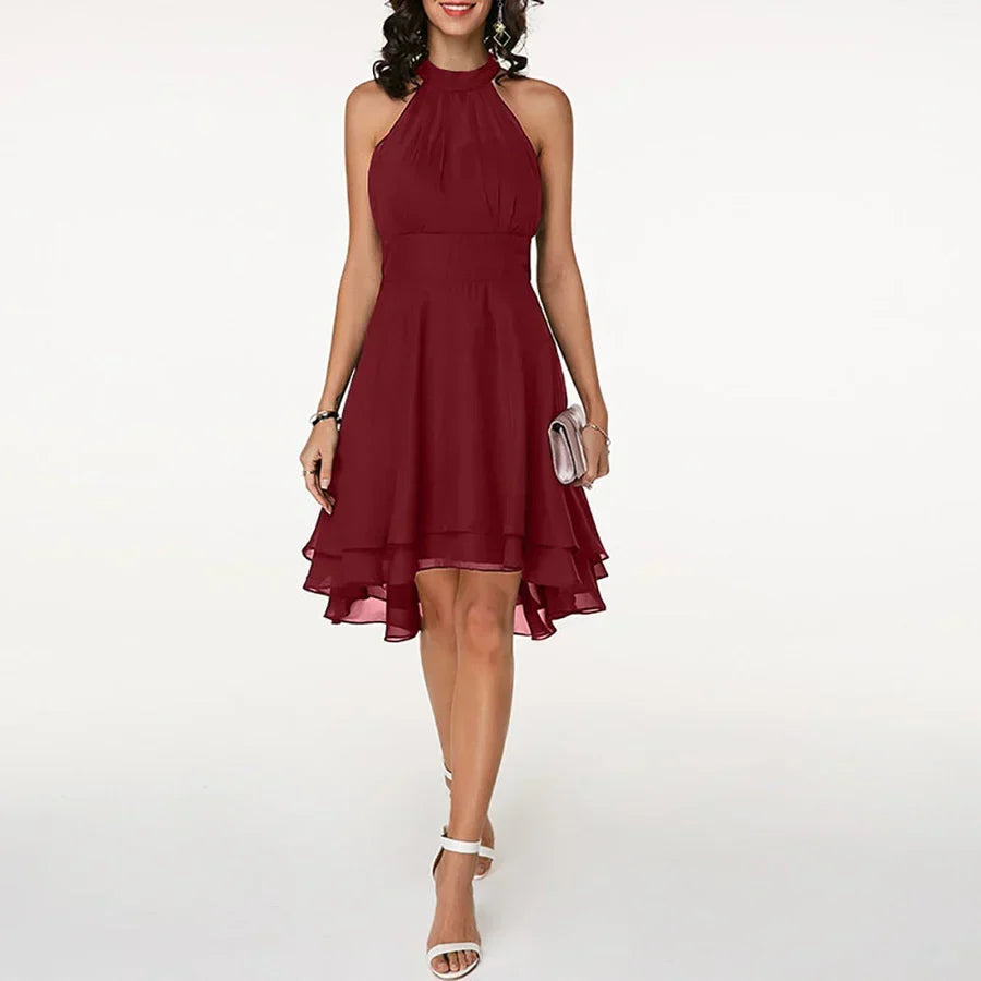 Frieda | Halterjurk met Ruffles