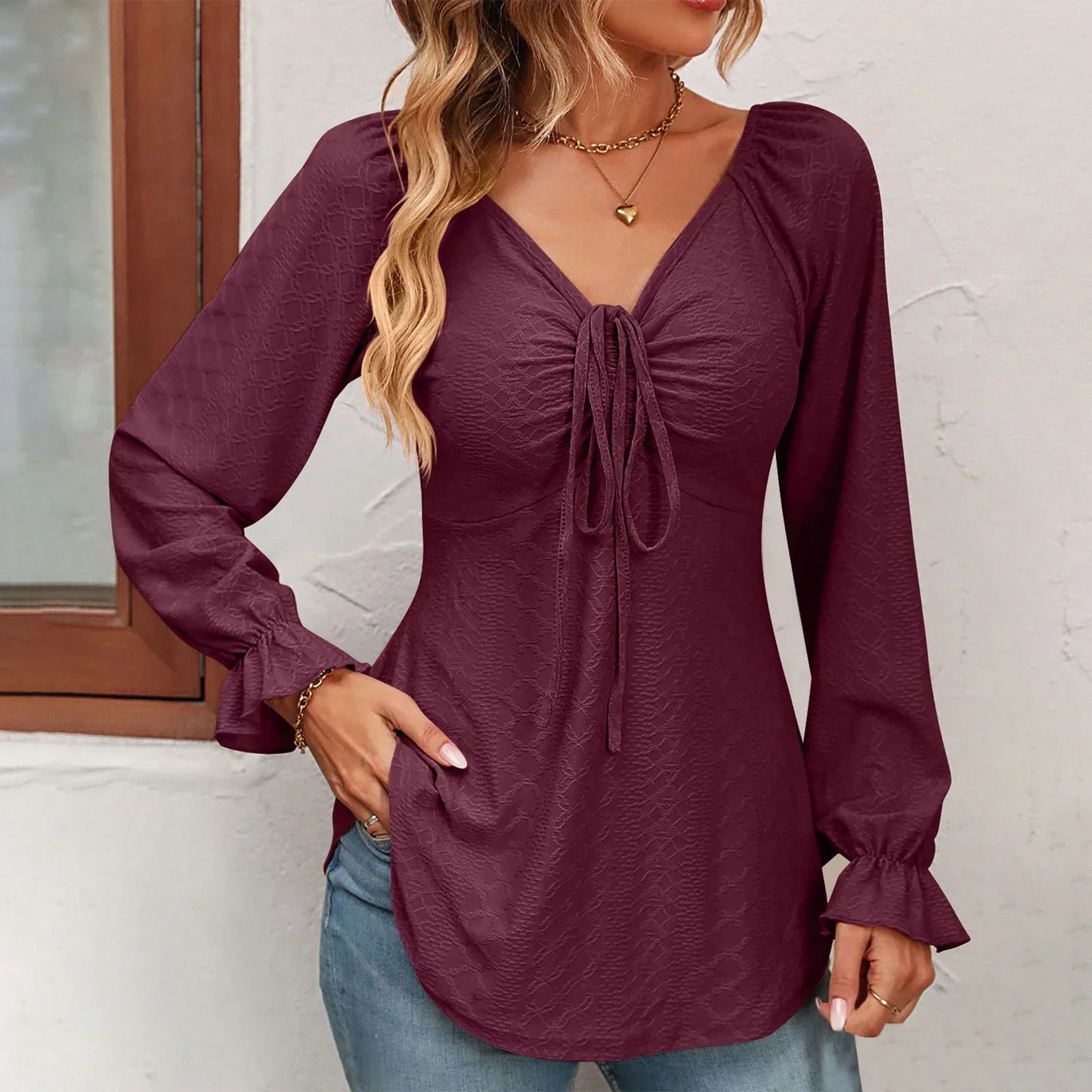 Fallyn | Blouse met Strikdetail