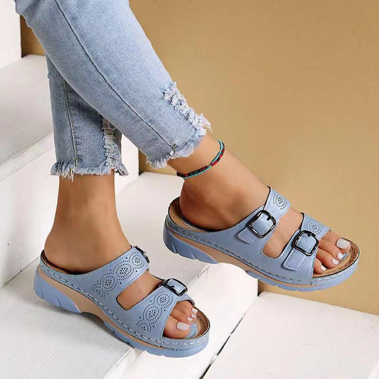 Femi | Orthopedische Comfort Sandalen met Dubbele Gesp