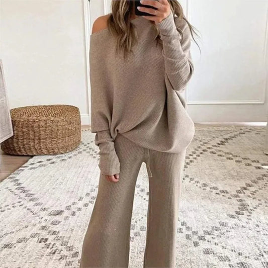 Comfortabele oversized dames set met zachte stof en relaxte pasvorm