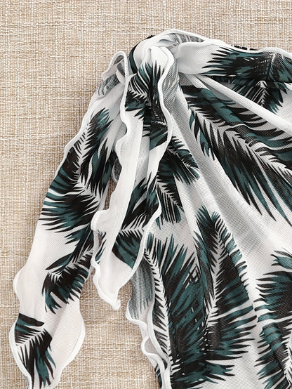 Leonia | Bikini Set met Palmenprint Sarong