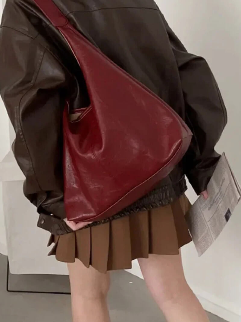Elegante Comfortabele Dames Schoudertas met Rits