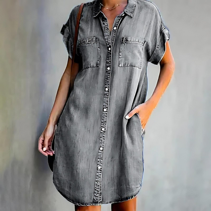 Aureline | Denim Shirt Dress