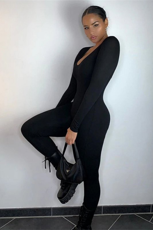 Danique | Strakke Bodysuit met Lange Mouwen