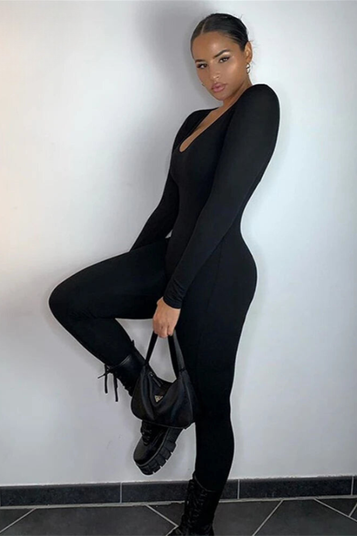 Danique | Strakke Bodysuit met Lange Mouwen